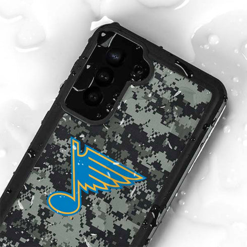 NHL St. Louis Blues Camo Galaxy S24 Waterproof Case